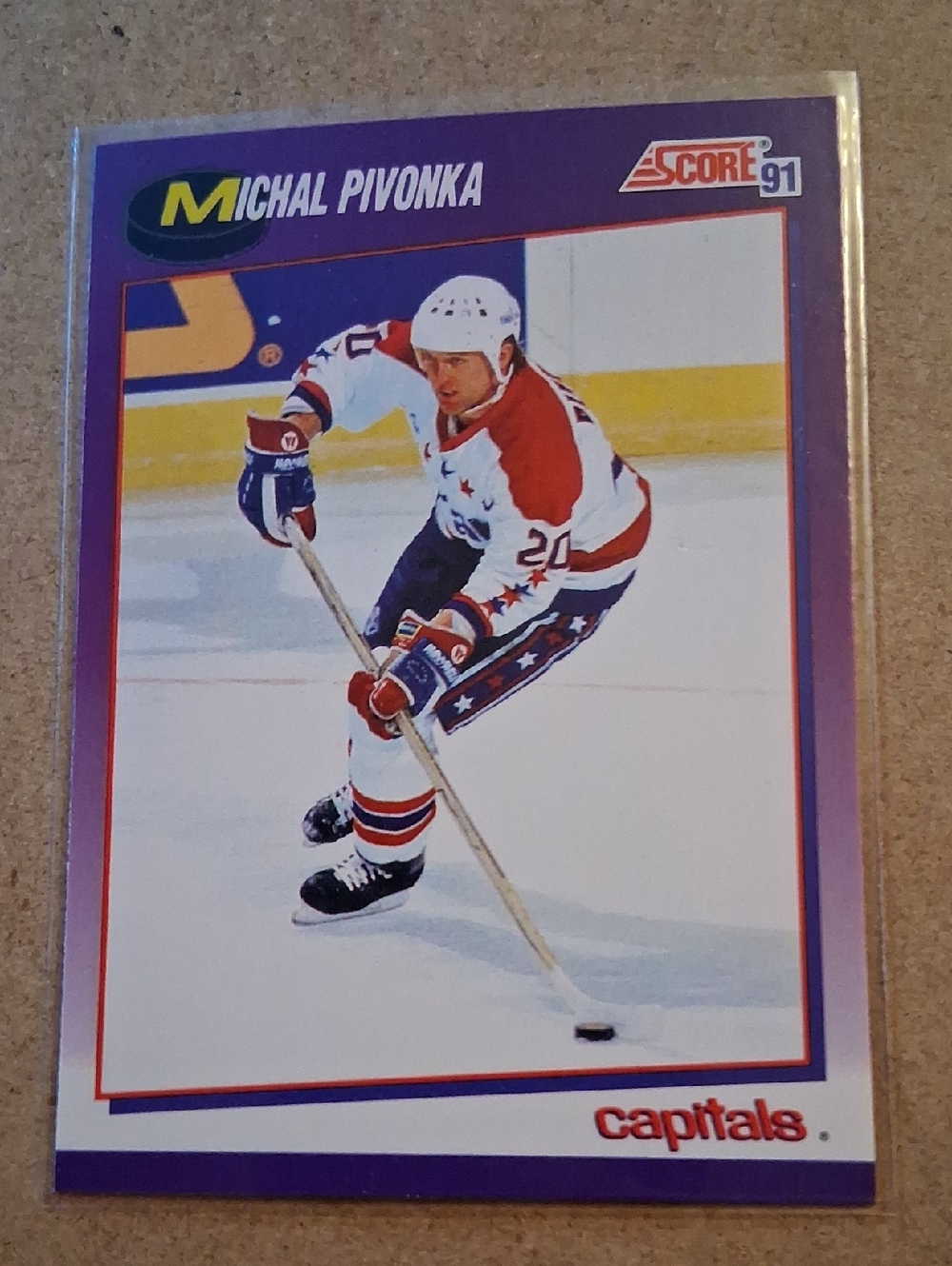 Michal Pivonka Washington Capitals Hockey Cards